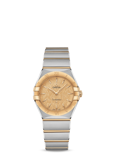 Omega Constellation Manhattan 28 Quartz Stainless Steel / Yellow Gold / Champagne Silk